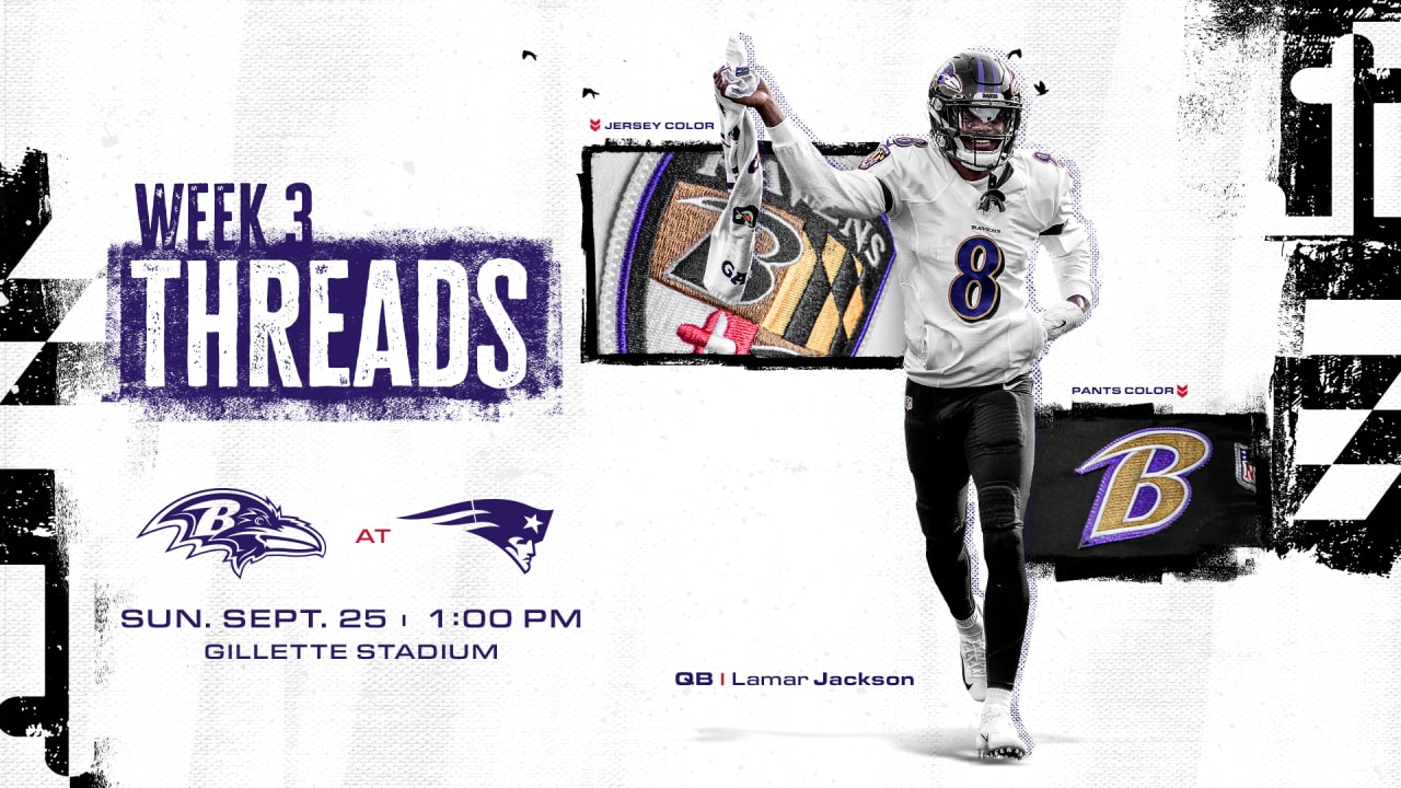 Gameday Threads: Ravens Wearing Lucky Uniforms vs. New England