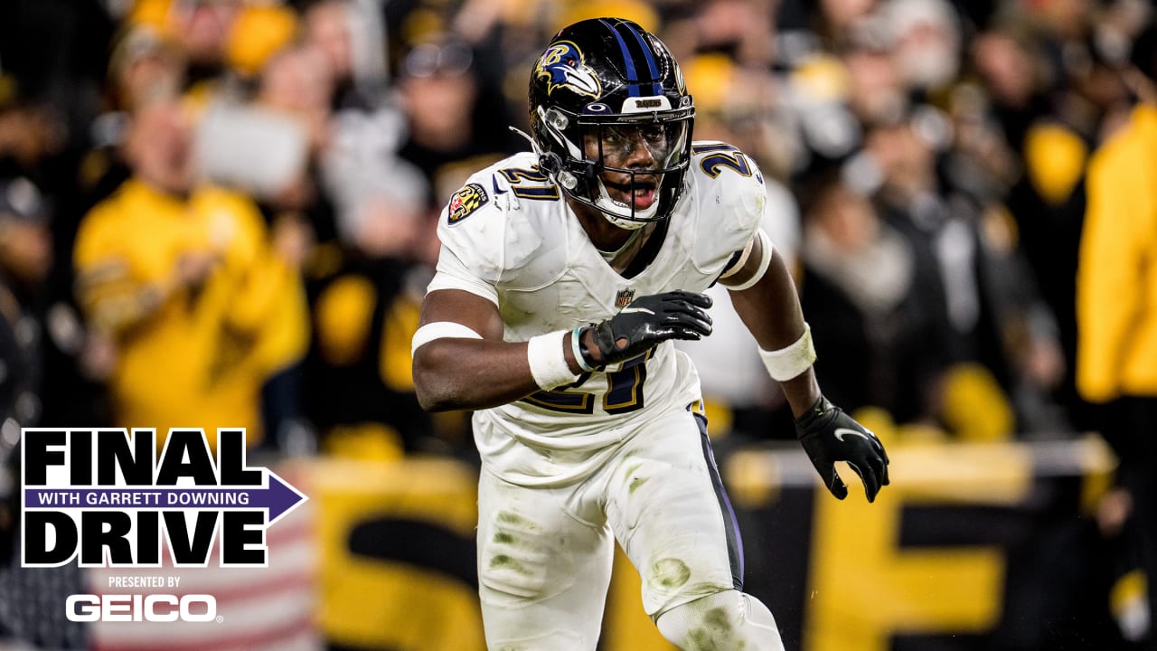 Baltimore Ravens cornerback Brandon Stephens (21) defends against