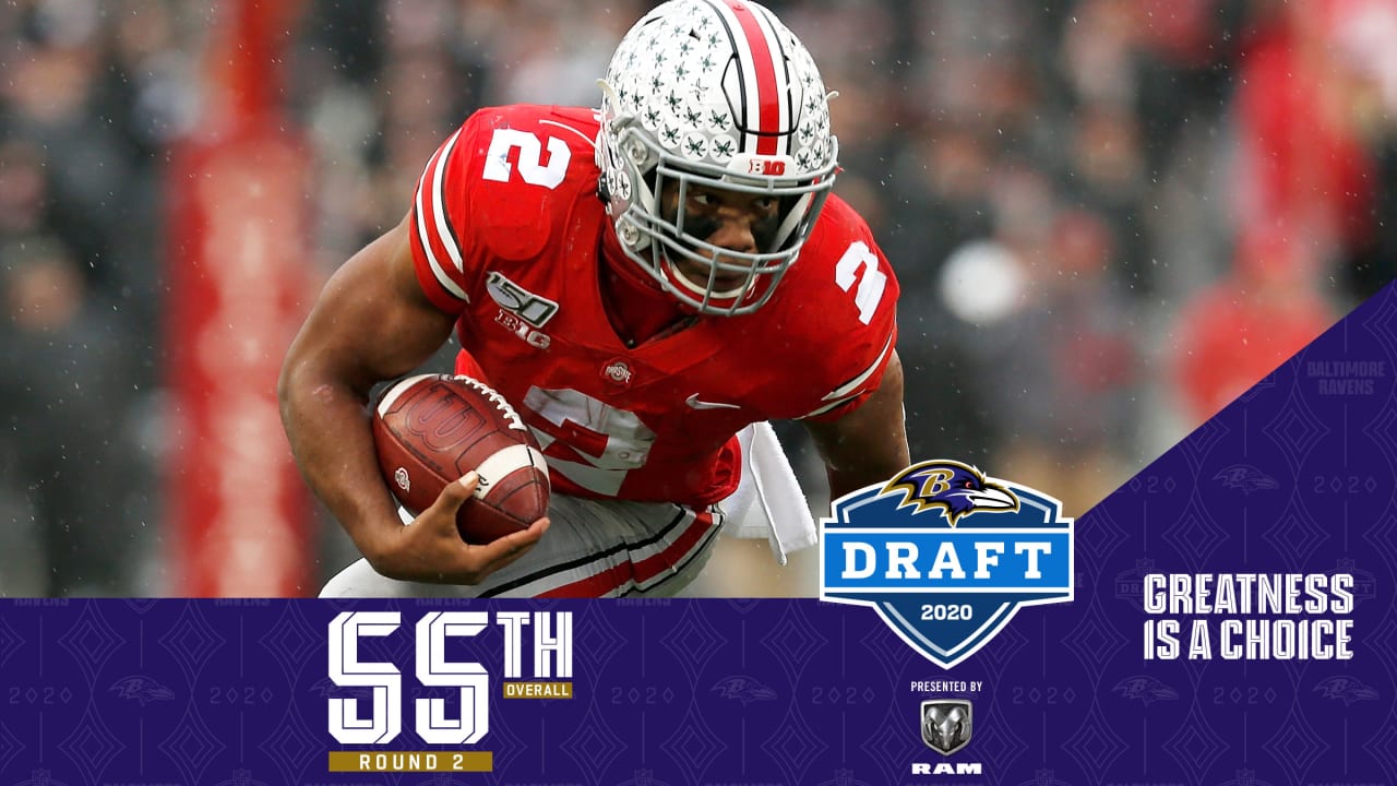 J.K. Dobbins selected by Baltimore Ravens with No. 55 overall pick -  DottingTheEyes