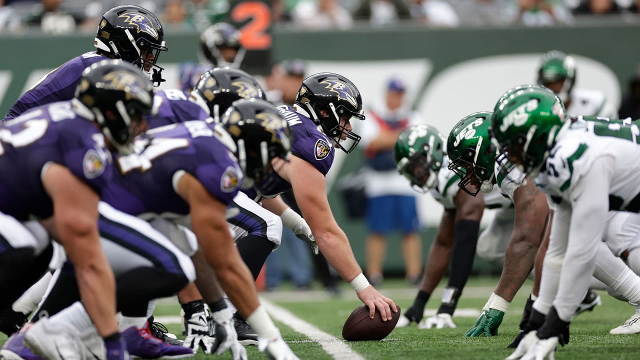 Week 1 snaps counts for Jets against Ravens