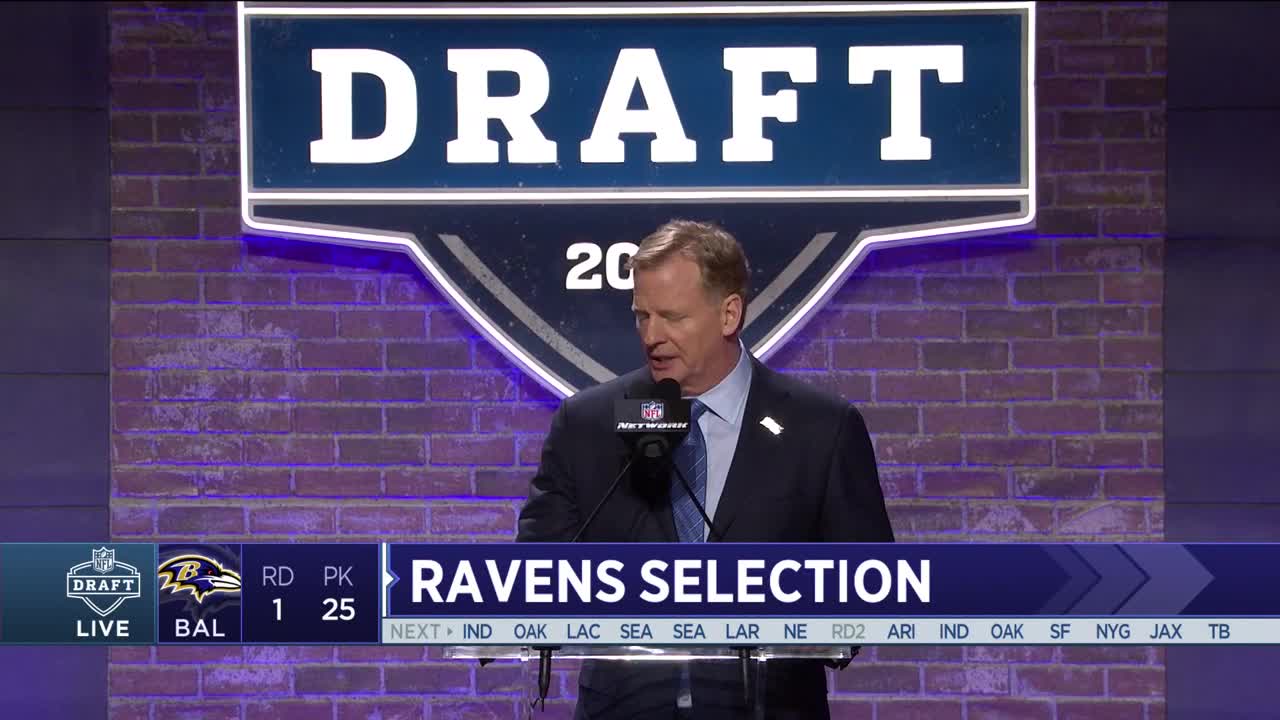 The Moment the Ravens Drafted WR Marquise Brown