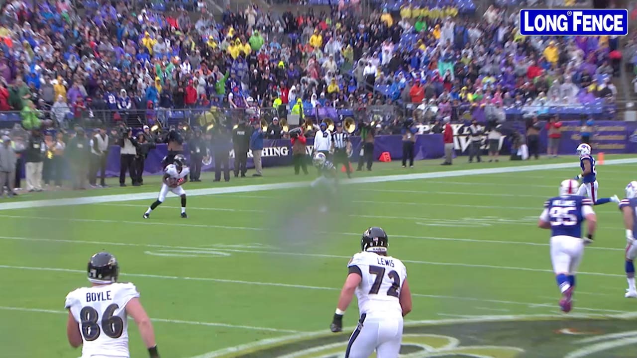 Skycam Joe Flacco Rolls Right Heaves To John Brown