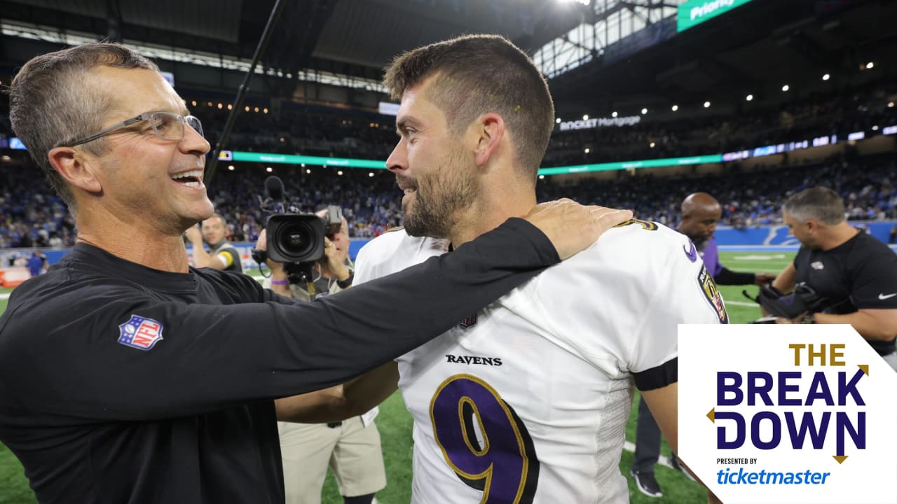 Ridiculous Justin Tucker Ravens streak ends with doink vs. Giants