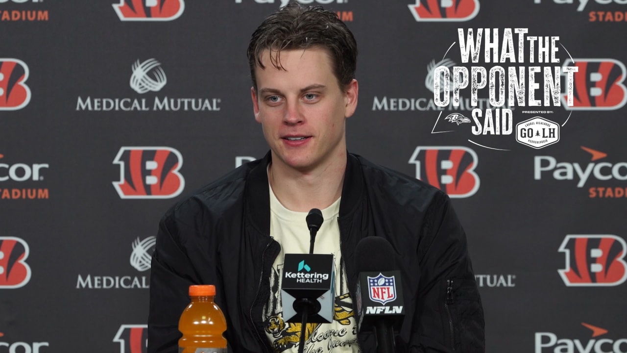 Joe Burrow Talks Bengals' Offense, Mindset Going Into Showdown With Ravens  