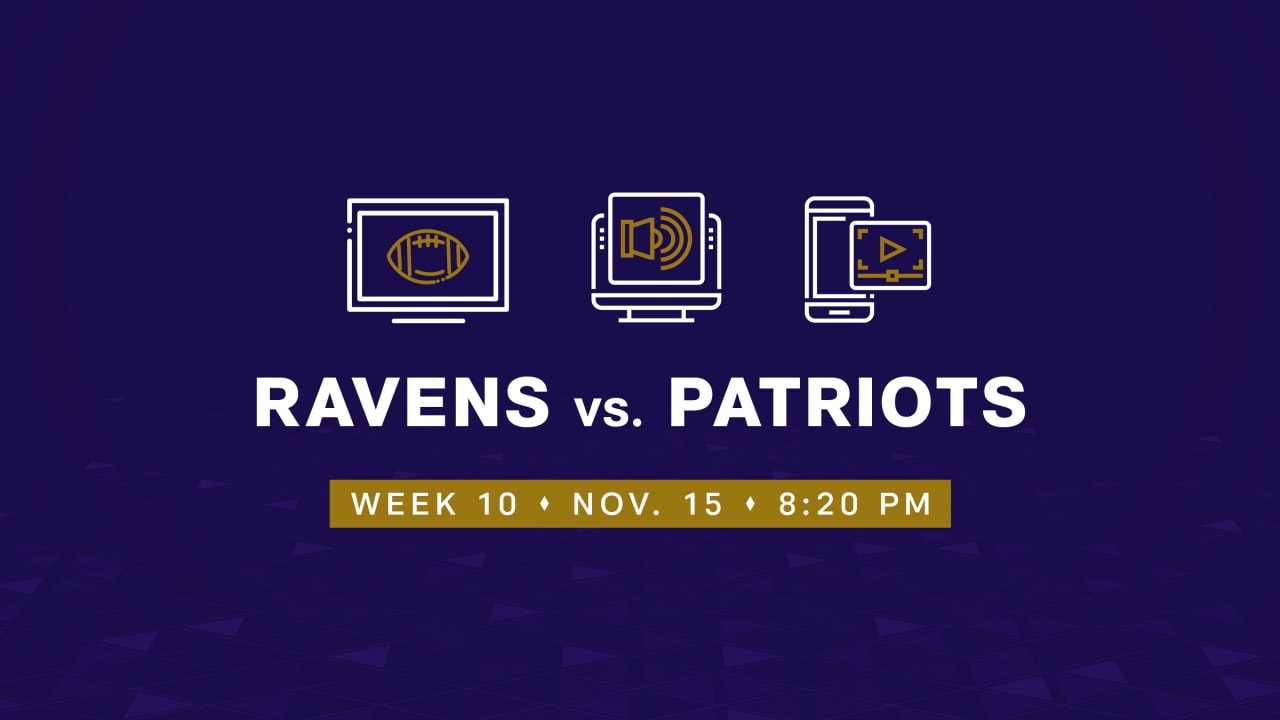 Patriots vs. Ravens: Live stream, start time, TV channel, how to watch  Sunday Night Football (Week 10) 