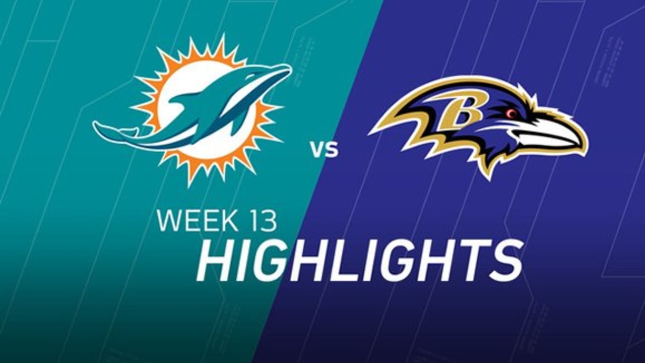 Miami Dolphins vs. Baltimore Ravens Week 8 Game Highlights