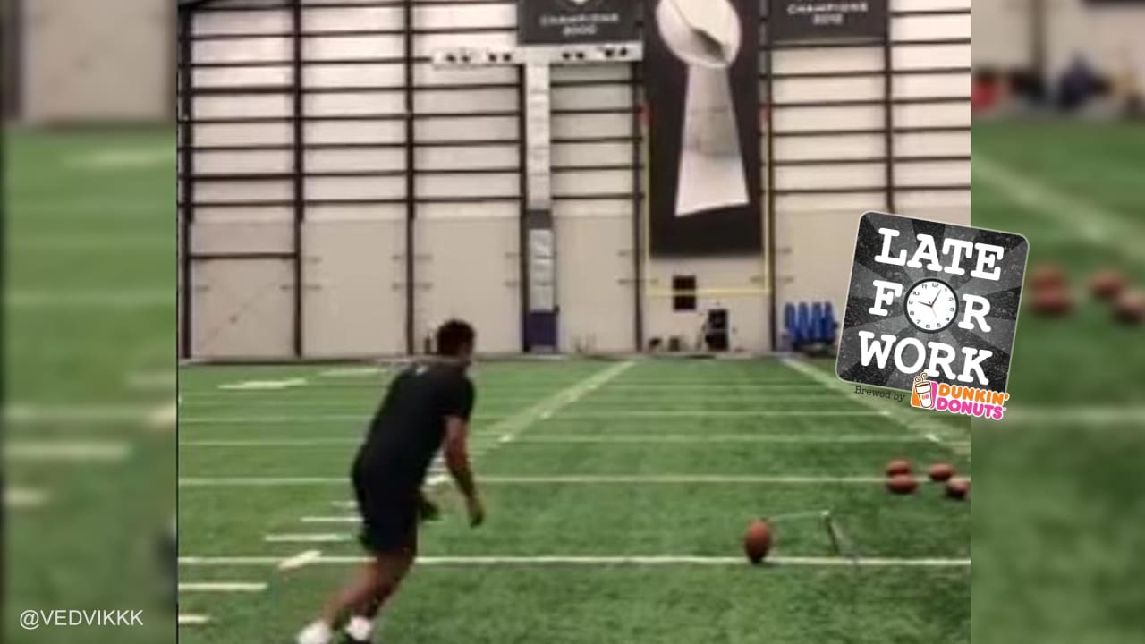 Ravens kicker Justin Tucker is here kicking 70-yard field goals again