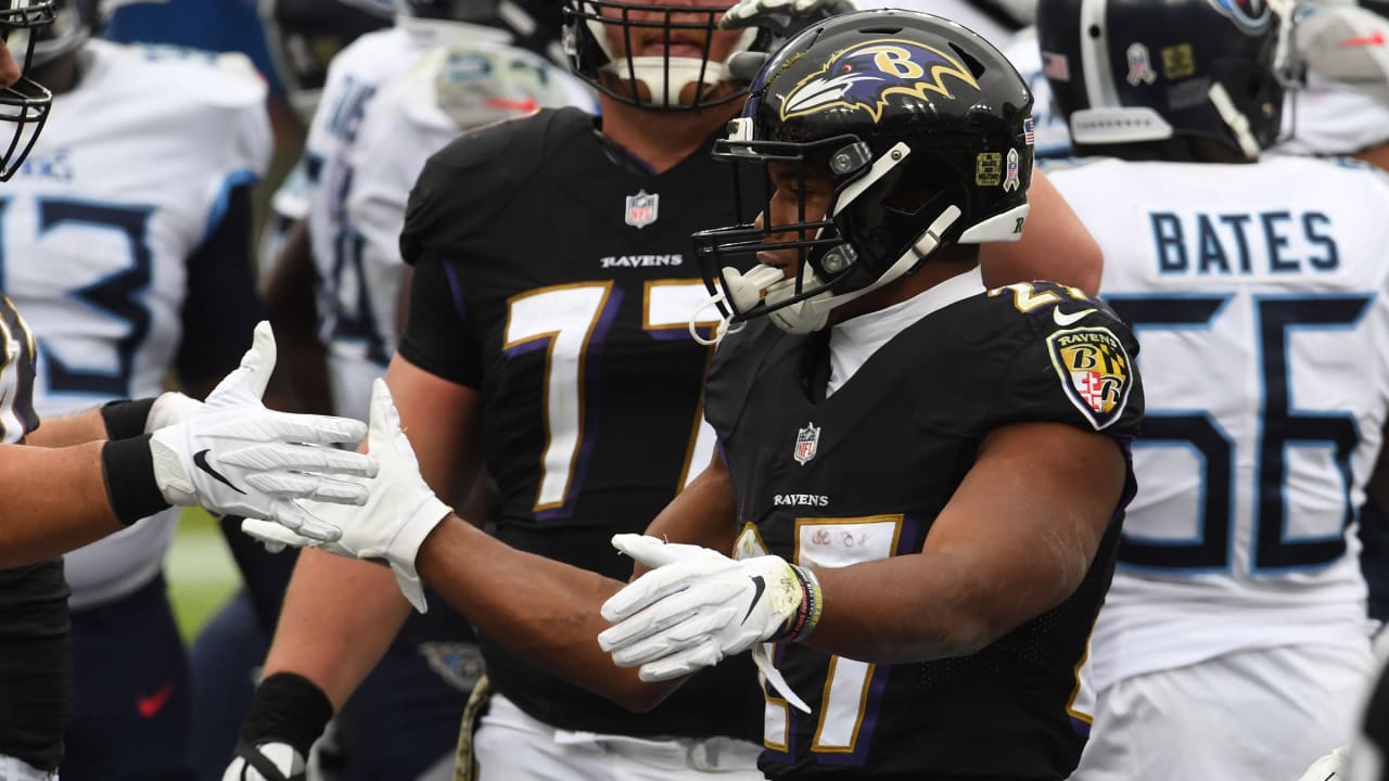 Baltimore Ravens vs. Tennessee Titans, Week 11, November 22, 2020 Highlights J.K. Dobbins Touchdown