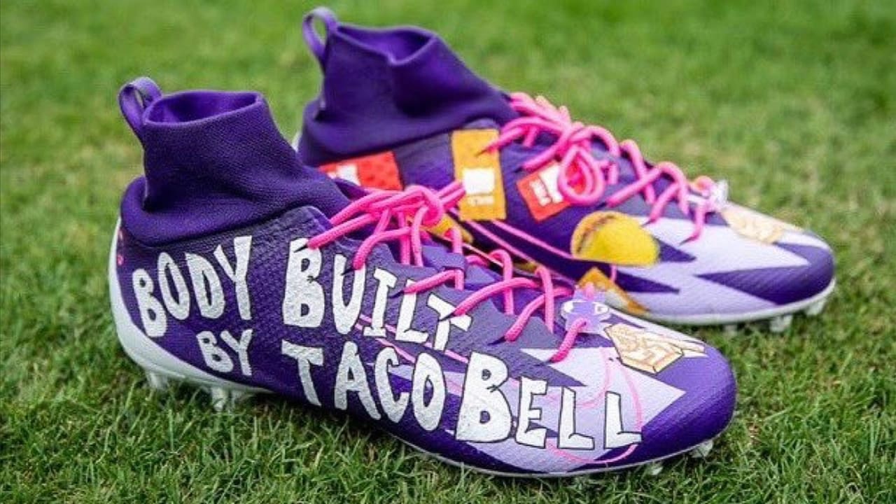 Matthew Judon Has Taco Bell Cleats at the Pro Bowl