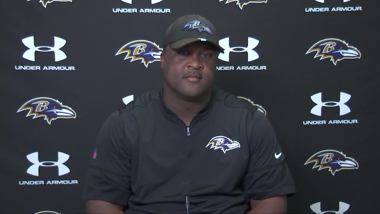 Ravens WR coach Tee Martin shares what he's seen from WR Tylan Wallace