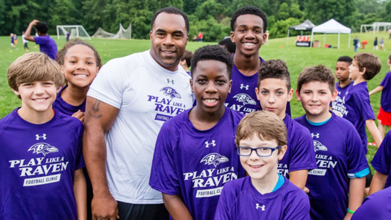 Ravens Football Clinics Give Kids a Chance to Play Next to Stars