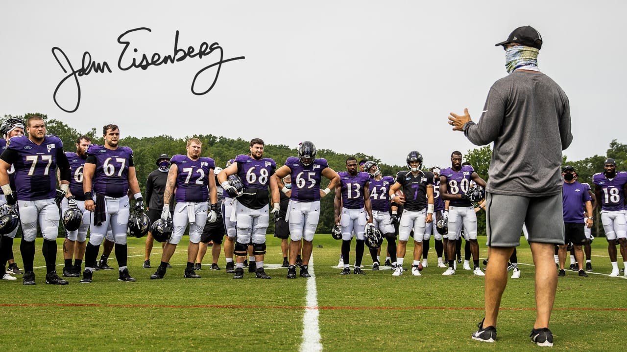 Baltimore Ravens guard Ben Powers (72) during an NFL wild-card