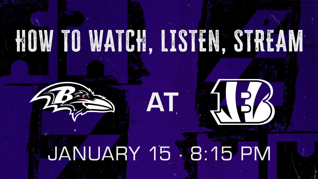 How to Watch, Listen, Live Stream Ravens vs. Bengals Wild-Card