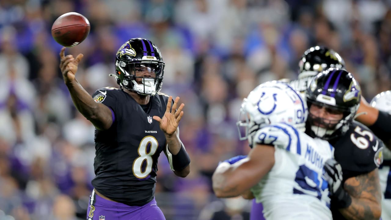 NFL: Lamar Jackson leads Ravens back to overtime win over Colts - Los  Angeles Times