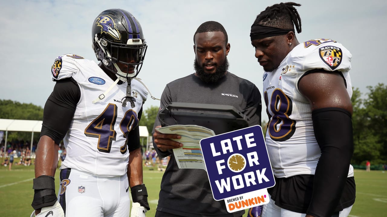 Zachary Orr attending the Ravens practice today - Baltimore Beatdown