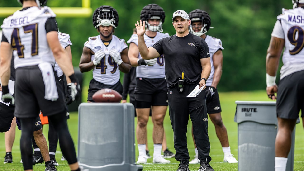 Ravens HC John Harbaugh discusses progress of OLB David Ojabo