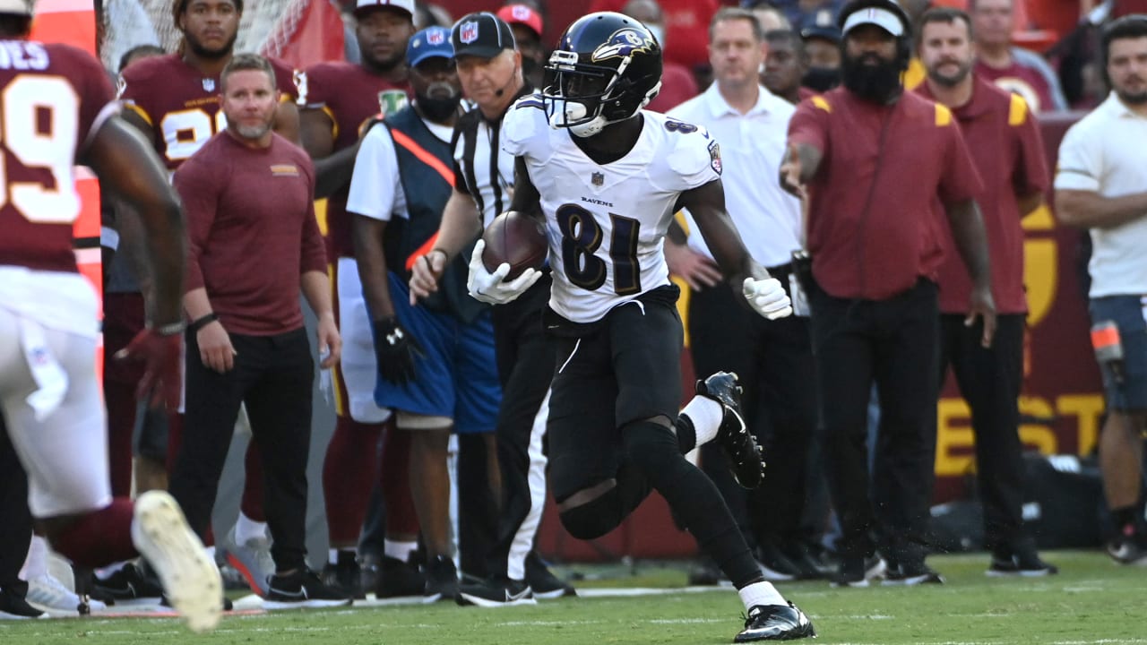 Baltimore Ravens wide receiver Binjimen Victor during the NFL News Photo  - Getty Images