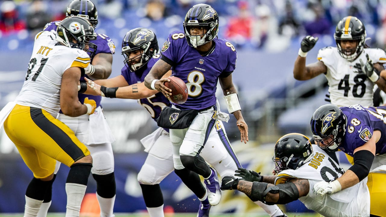 Best Photos From Ravens-steelers Slugfest