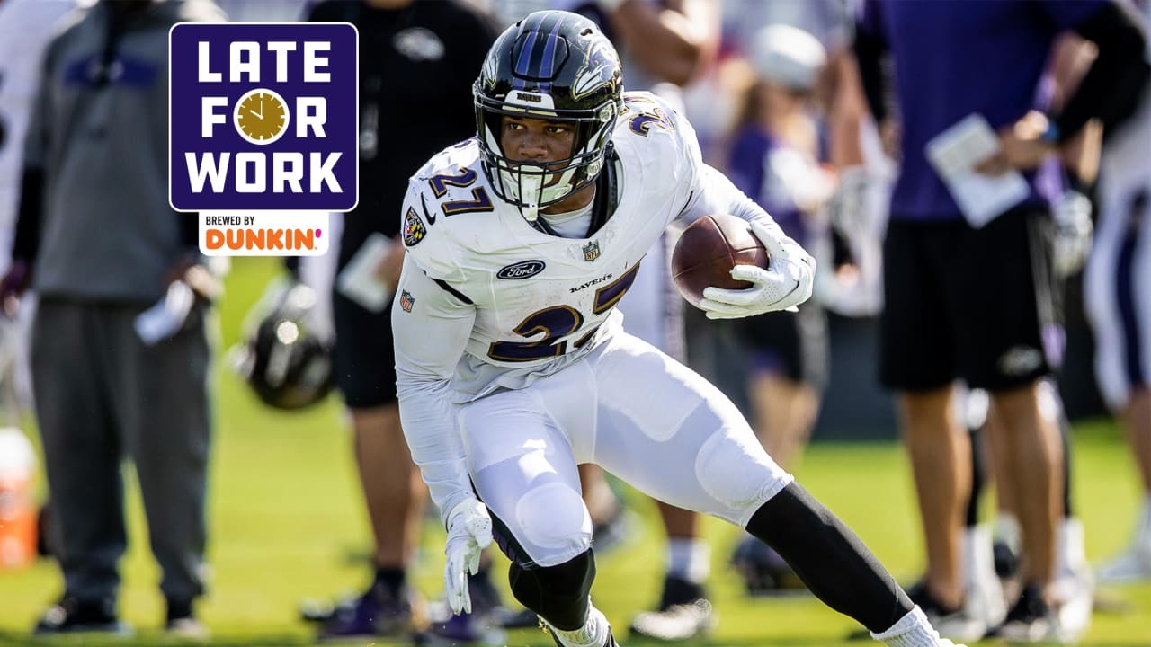 J.K. Dobbins, Lamar Jackson, Albert Beer, Ray Lewis, Baltimore Ravens