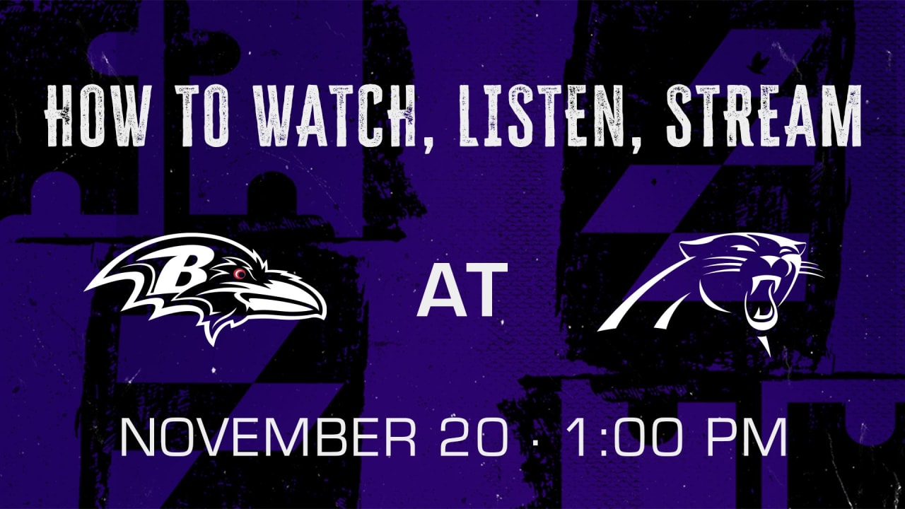 Panthers vs. Ravens 2022 Week 11: Time, TV and how to watch online