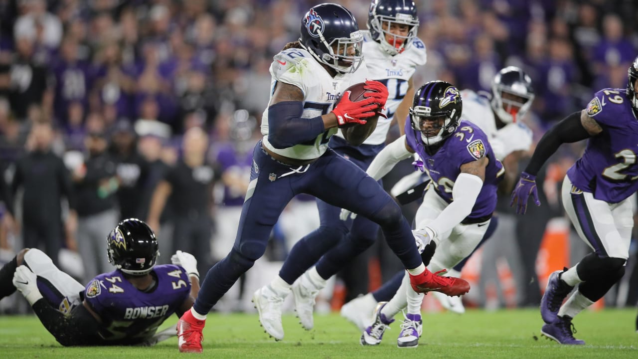 Tennessee Titans 28-12 Baltimore Ravens: Derrick Henry rushes for