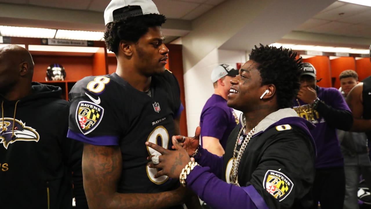 Ravens, Lamar Jackson Celebrate With Rapper Kodak Black