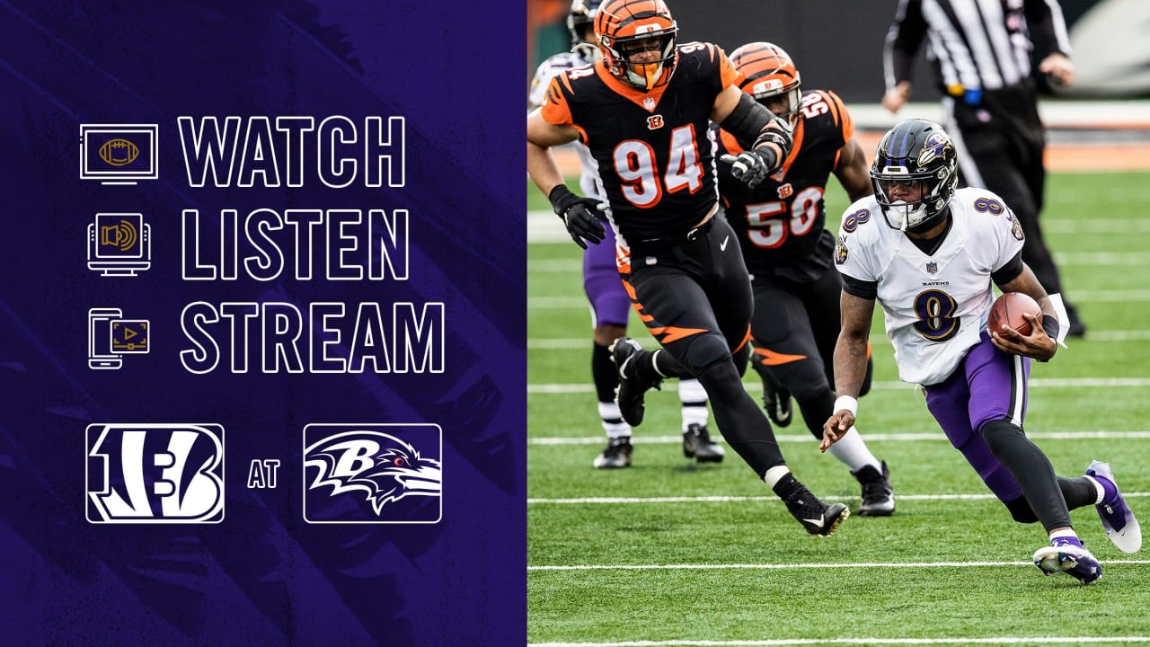 Cincinnati Bengals vs Baltimore Ravens NFL free live stream (9/17