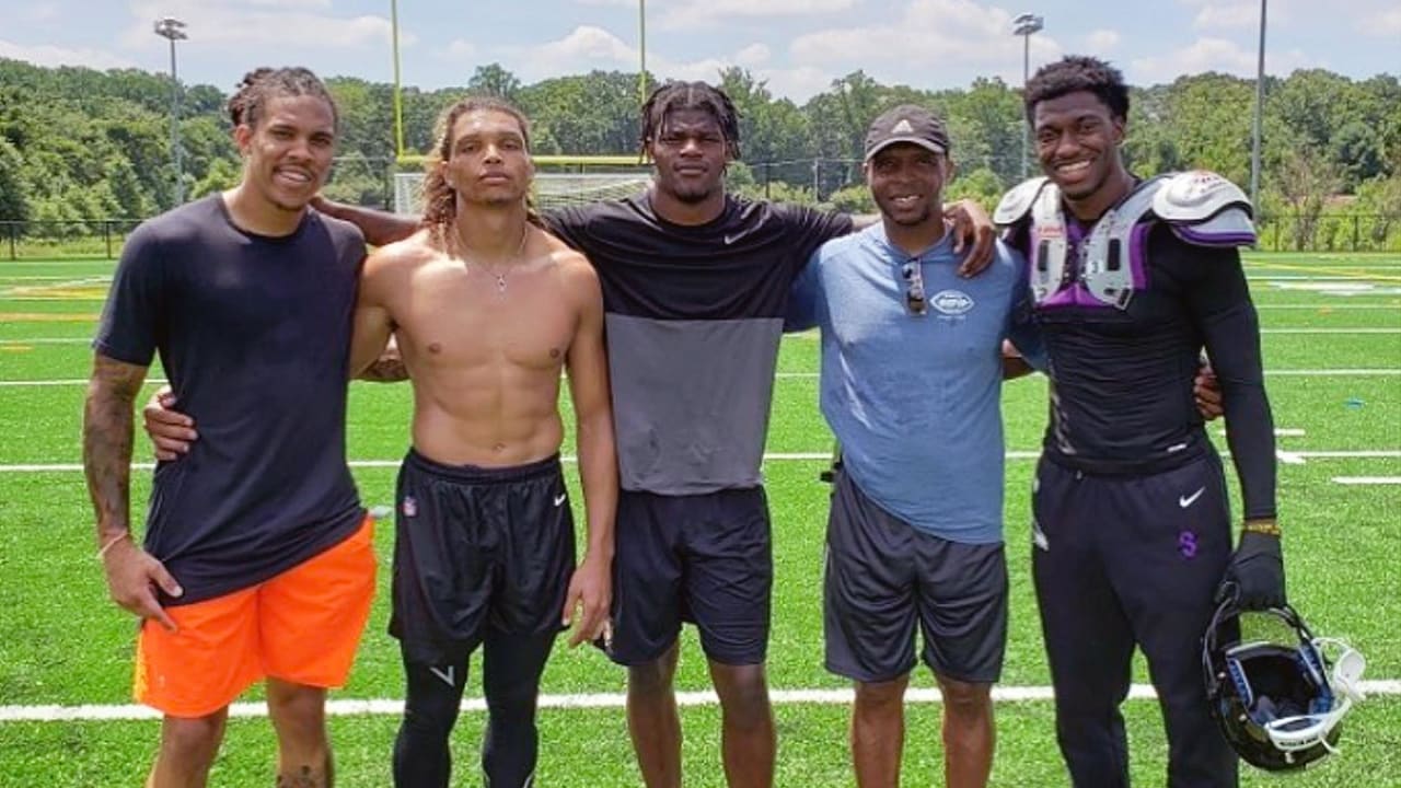 Lamar Jackson Got His Receivers Together for an Off-Site Workout