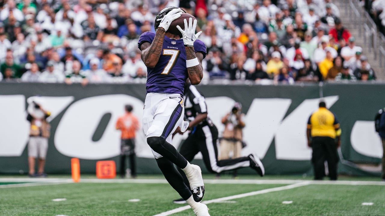 Baltimore Ravens running back Keaton Mitchell (34) in action during the  first half of an NFL preseason football game against the Philadelphia  Eagles, Saturday, Aug. 12, 2023, in Baltimore. (AP Photo/Nick Wass