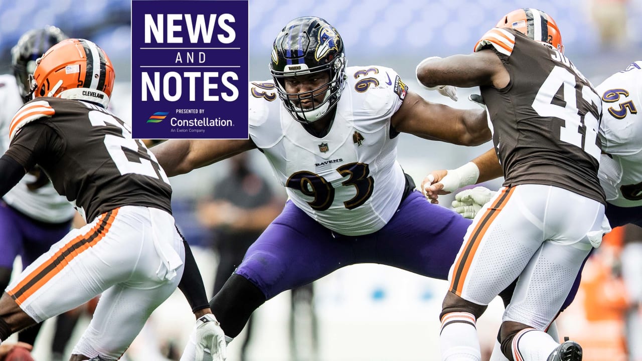 Baltimore Ravens — Cleveland Browns Player Notes for Week 7