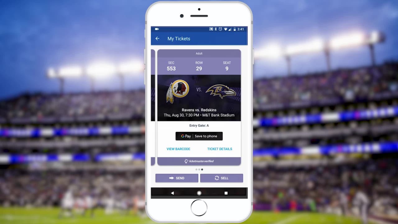 Ravens Introduce Paperless Season Tickets