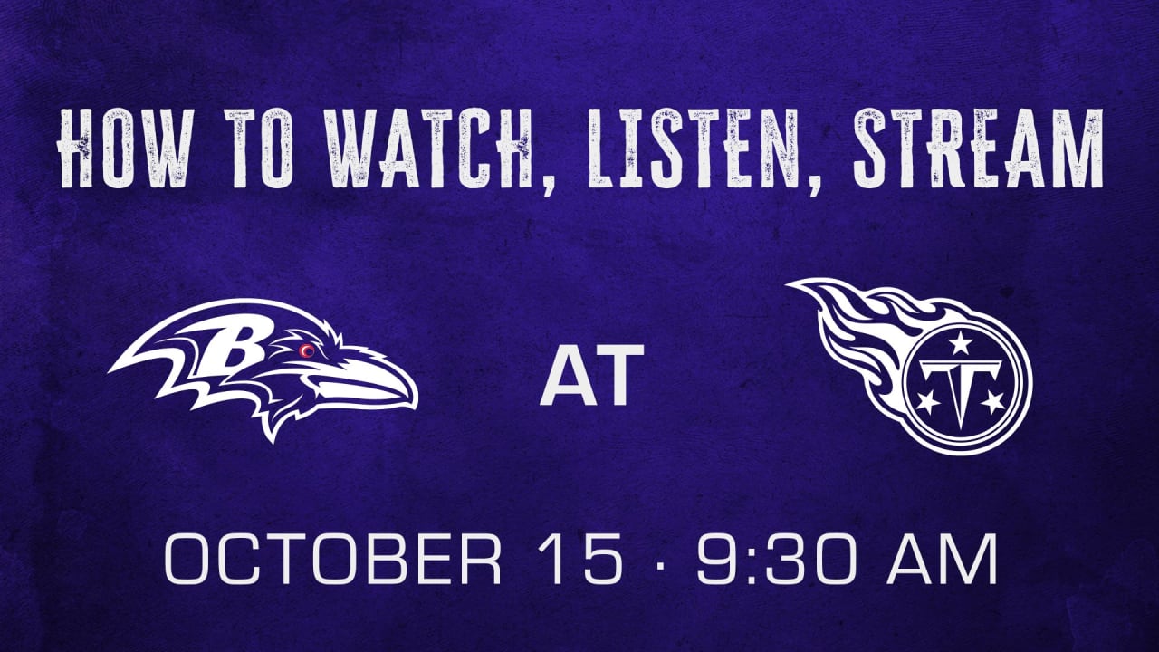 Ravens vs. Titans: How to watch, listen, and stream