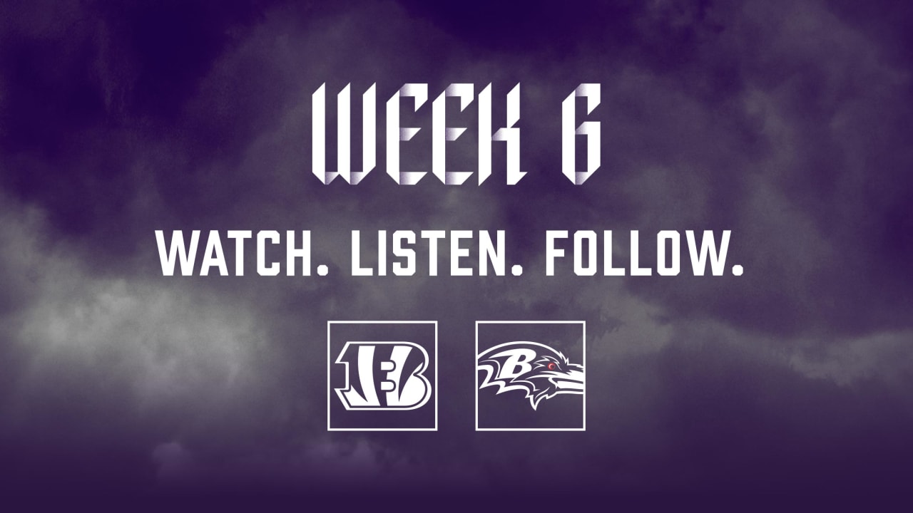 How to Watch, Listen, and Live Stream Ravens vs. Bengals