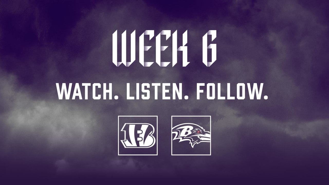 How to Watch, Listen and Live Stream Ravens vs. Bengals