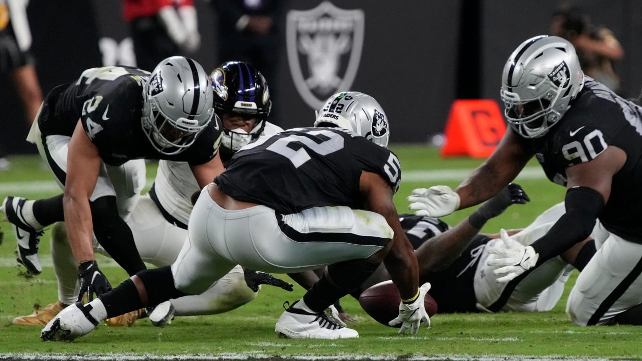 Nassib's strip-sack helps Raiders in OT victory over Ravens