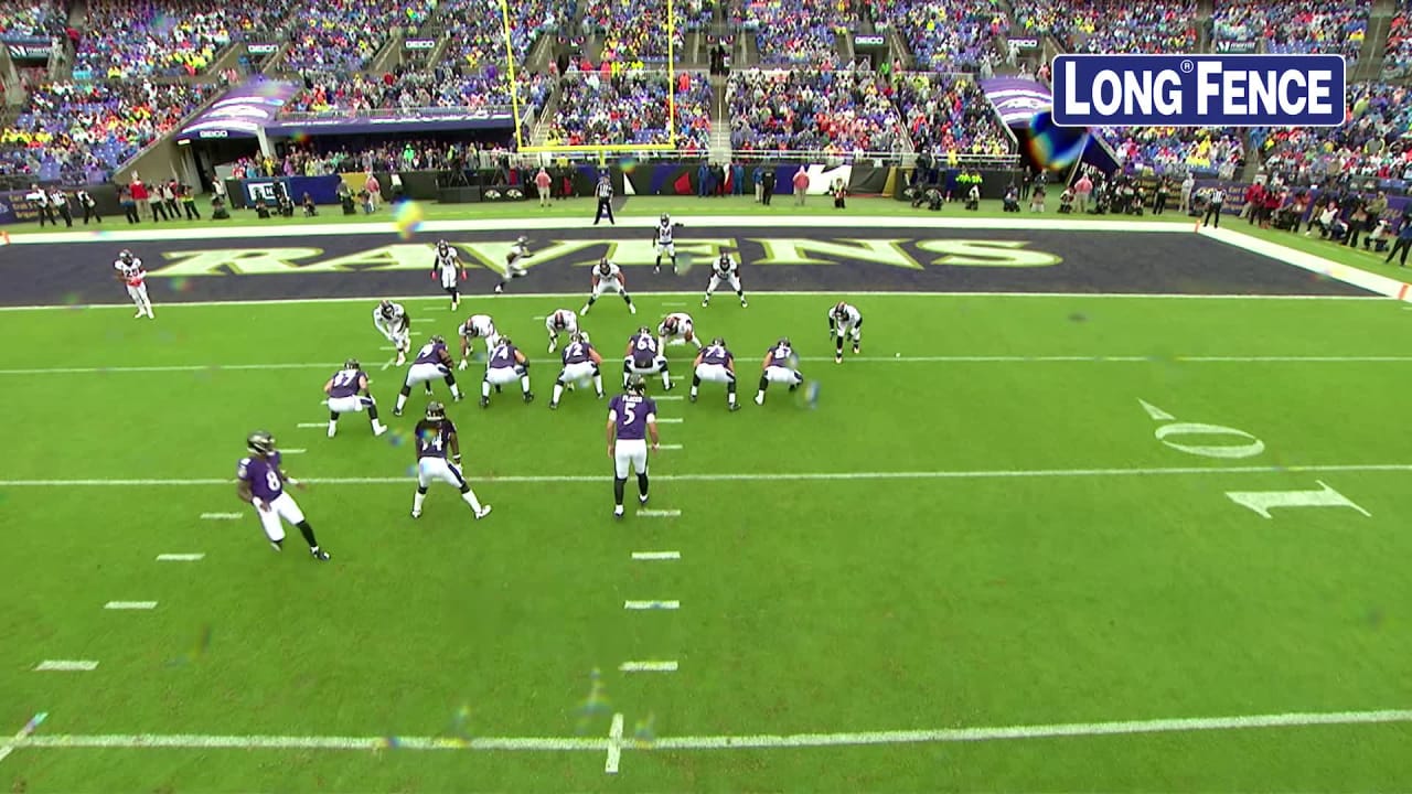 Skycam How Lamar Jackson Helped Open Up Alex Collins Td