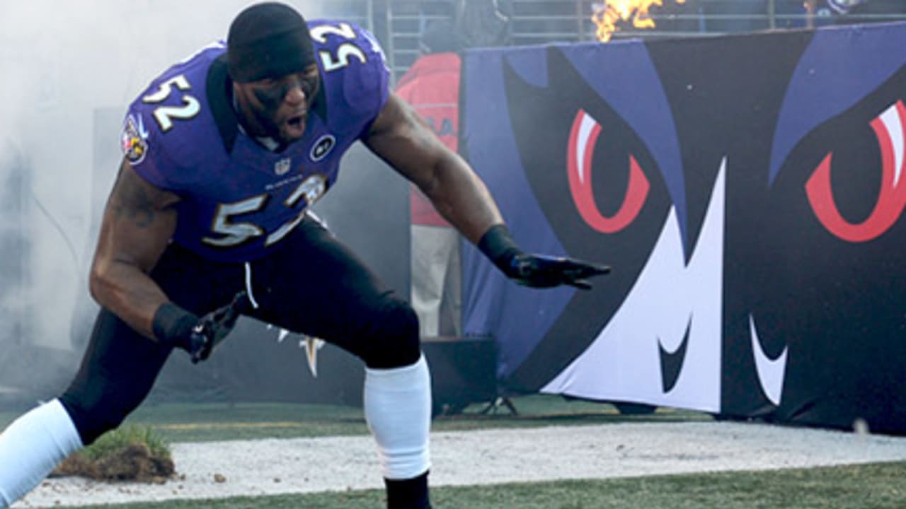 After doing his pre-game dance for the last time, Ray Lewis retells the  story of the Squirrel Dance's origin