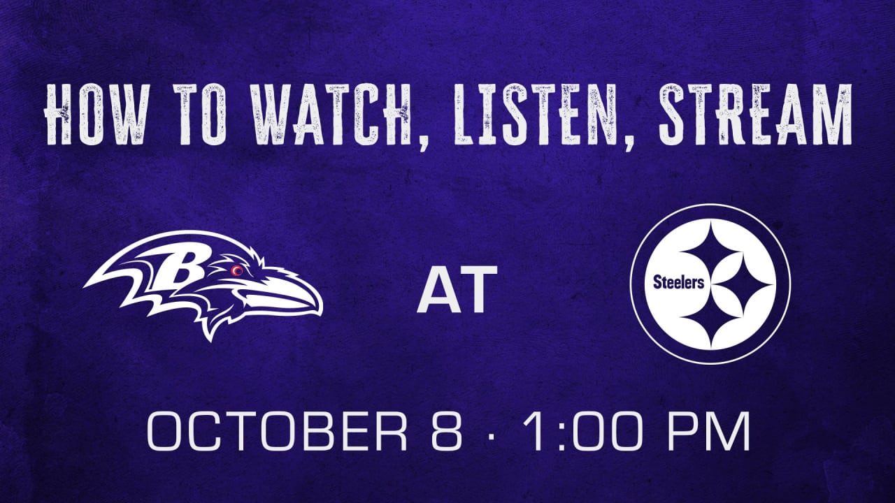 Ravens vs. Steelers: How to watch, listen, and stream