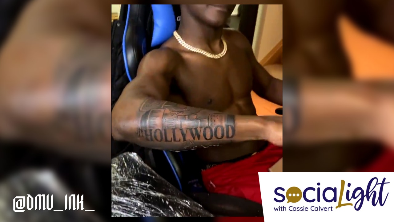 SociaLight: Marquise 'Hollywood' Brown Debuts His First Tattoo