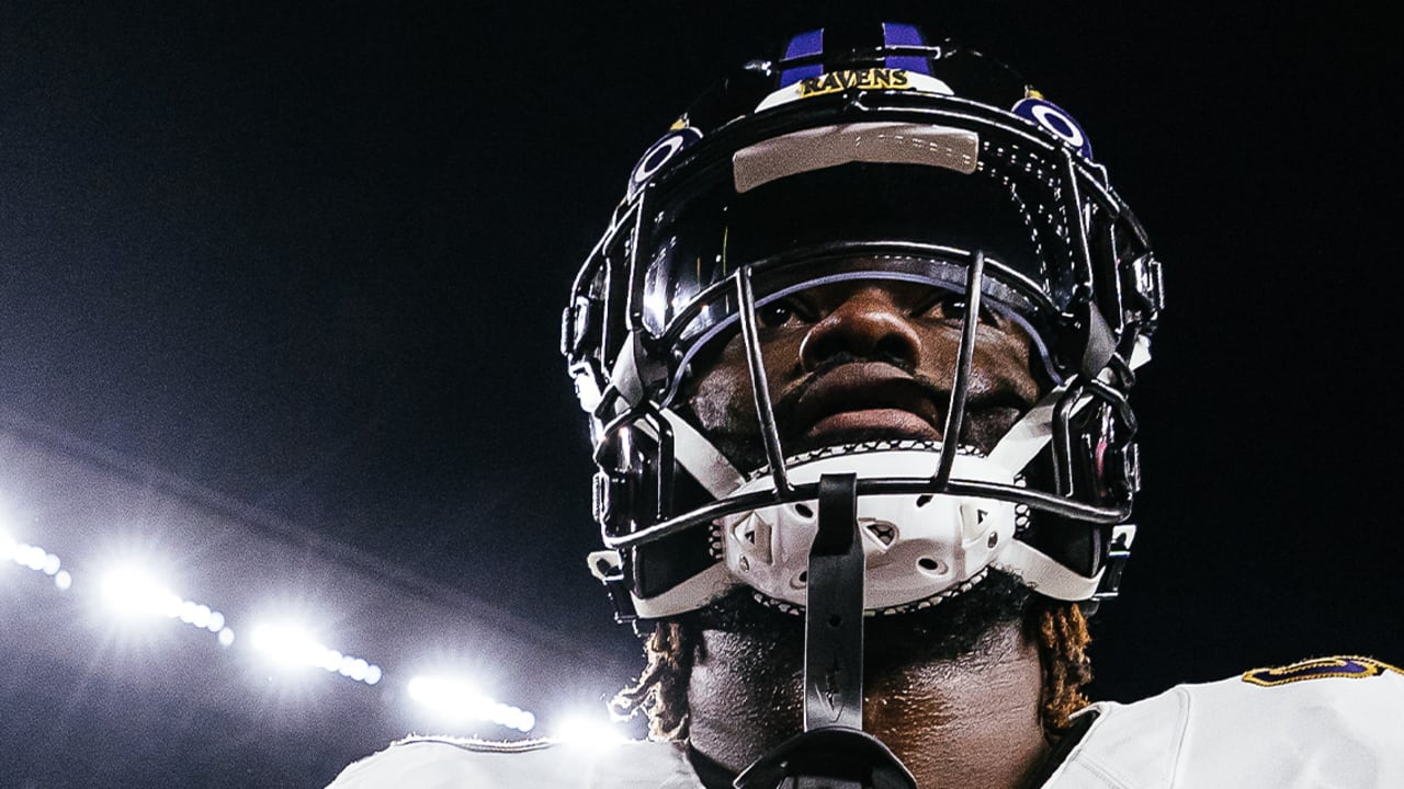 Baltimore Ravens linebacker David Ojabo (90) in action during the