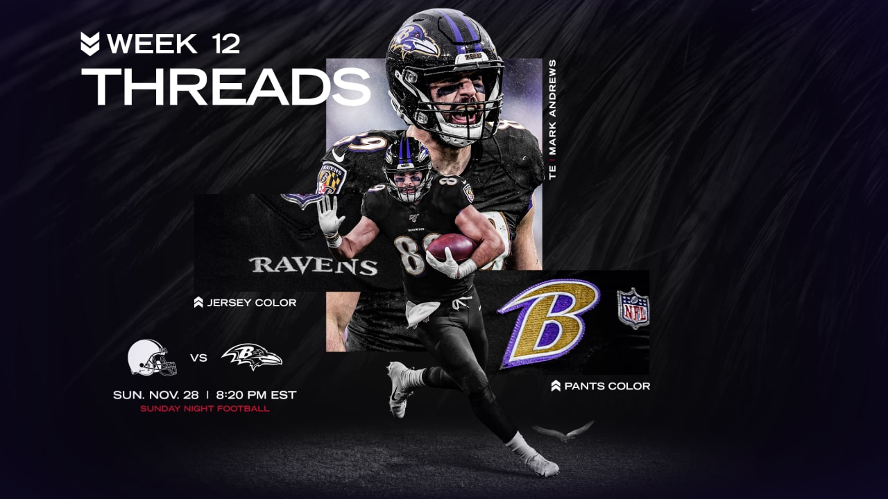 Ravens Breaking Out All-Black Uniforms for 'Sunday Night Football' vs.  Browns in Week 12