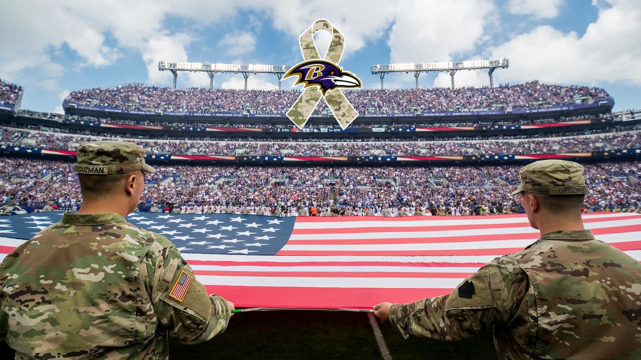 Ravens Honor Military Through Salute to Service Efforts