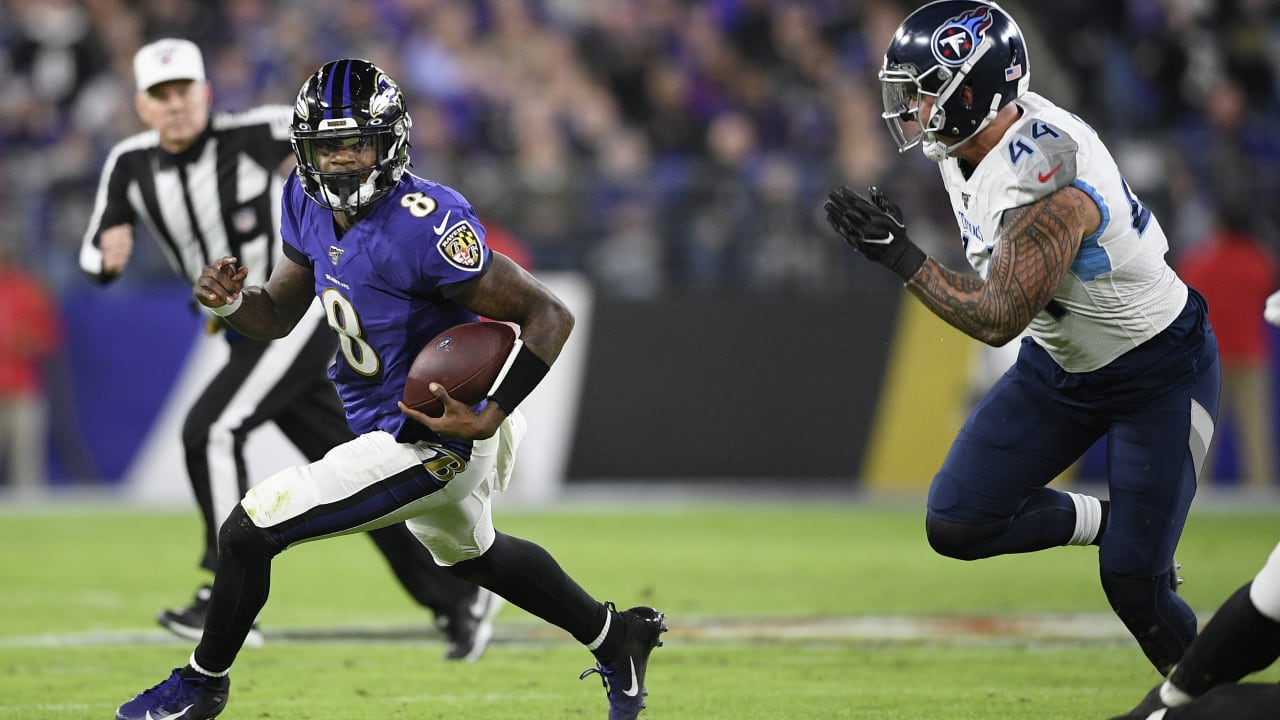 Skycam: Lamar Jackson's Long Run vs. Titans