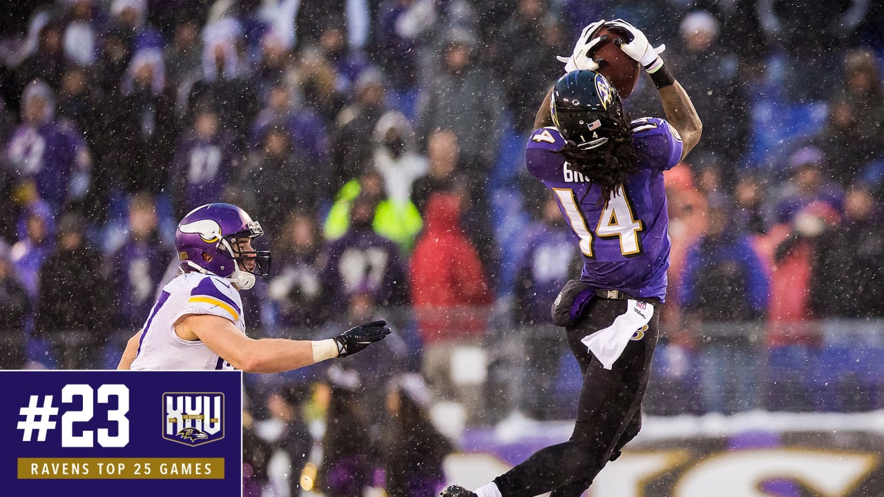 No. 23: Dec. 8, 2013 – Ravens 29, Vikings 26