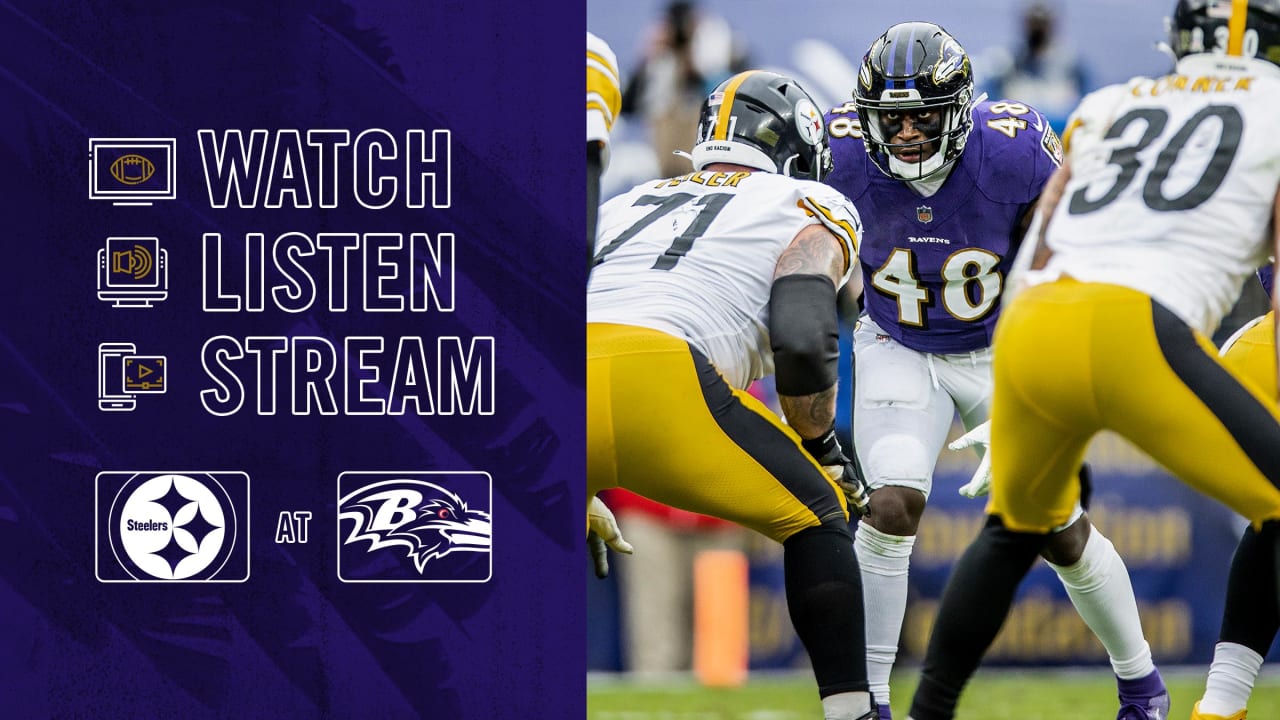 steelers and ravens game live