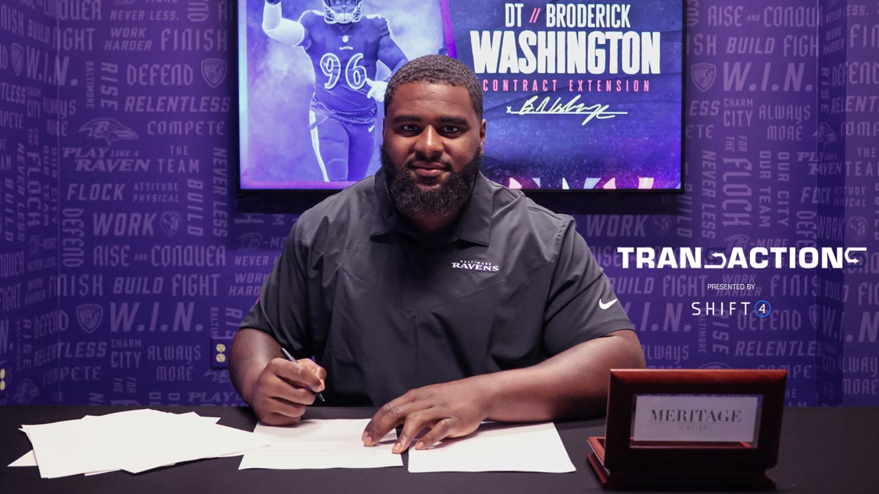 Broderick Washington Signs ThreeYear Contract Extension