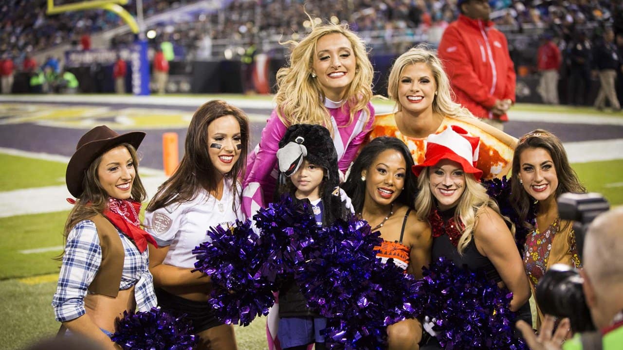 ravens cheerleader halloween costume