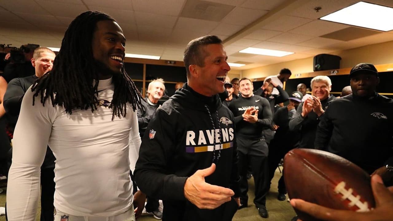 Go Inside Ravens Locker Room Celebration After Win In Green Bay