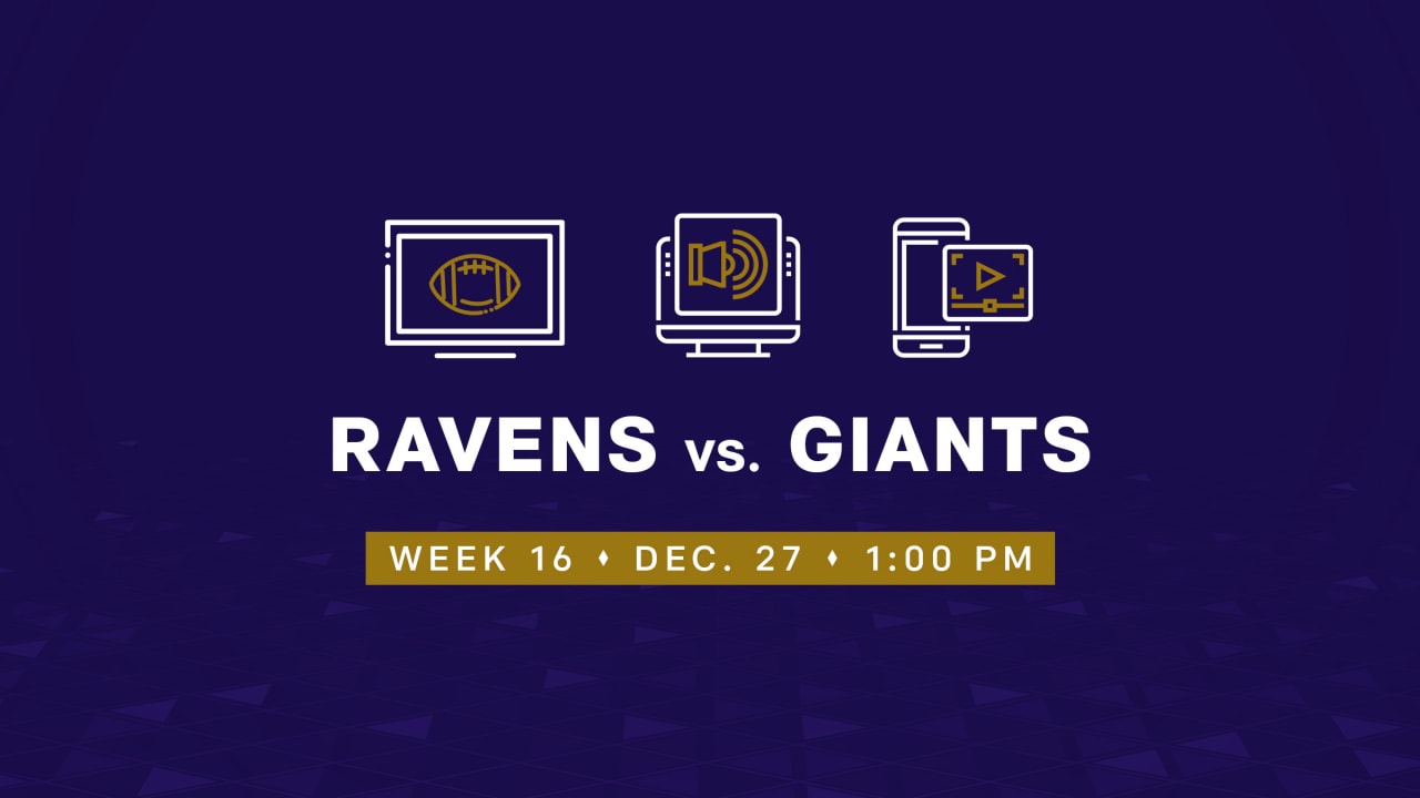 Ravens vs. Giants: Time, TV channel and how to stream online