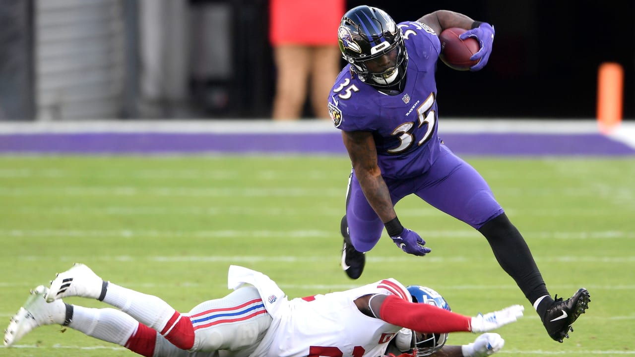 Baltimore Ravens Vs New York Giants Week 16 December 27 2020 Highlights Gus Edwards Lamar Jackson